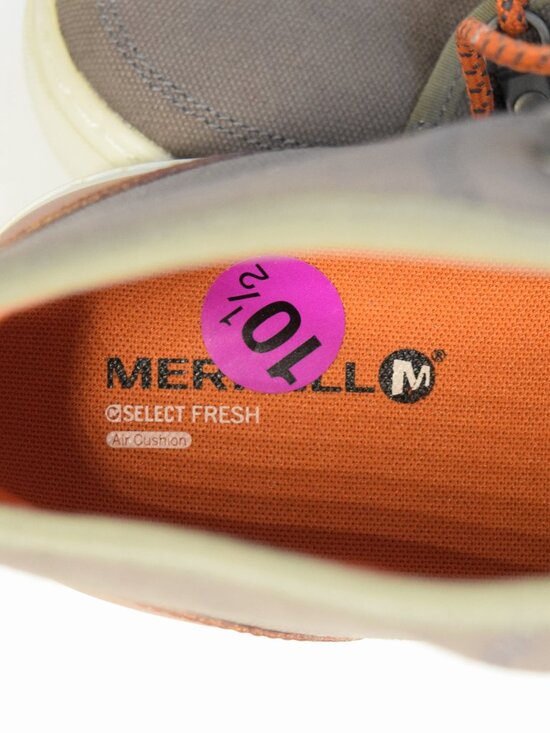Merrell J71389 Mens 10.5 NWOB Castlerock Gray Canvas Sneaker Chukka Hiking Boots main image 8